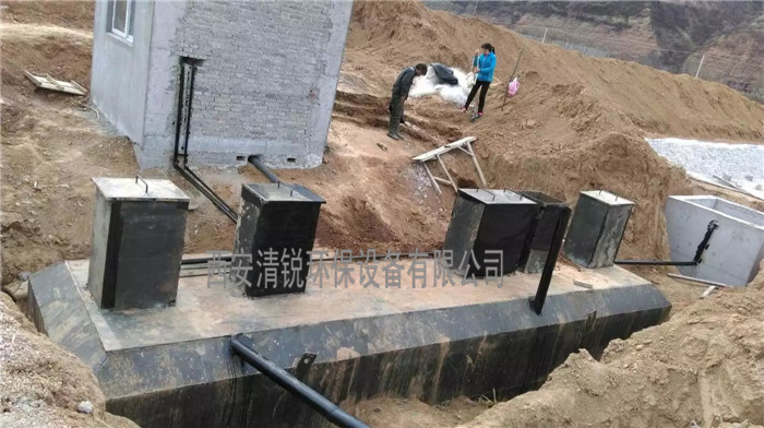 西安污水處理設備施工現場