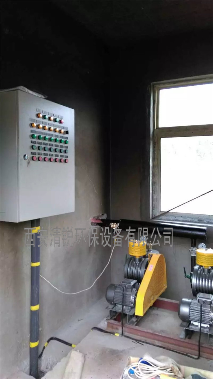 西安污水處理施工現場